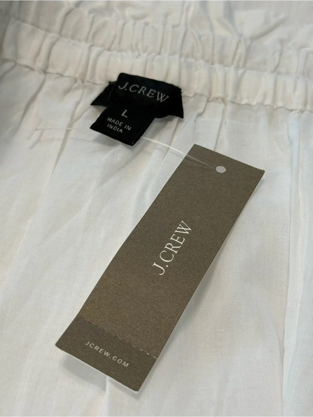 J. Crew White Maxi Swim Coverup Skirt